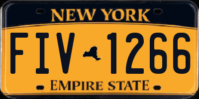 NY license plate FIV1266
