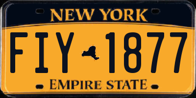 NY license plate FIY1877