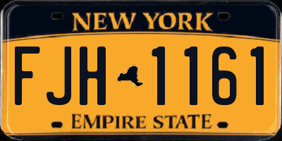NY license plate FJH1161