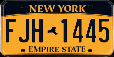 NY license plate FJH1445