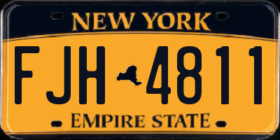 NY license plate FJH4811