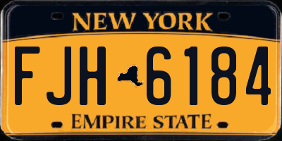 NY license plate FJH6184