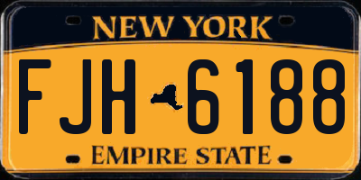 NY license plate FJH6188