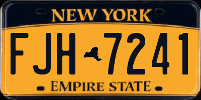 NY license plate FJH7241