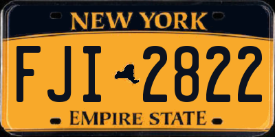 NY license plate FJI2822