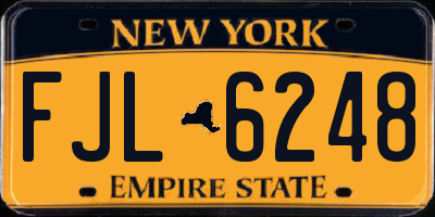 NY license plate FJL6248