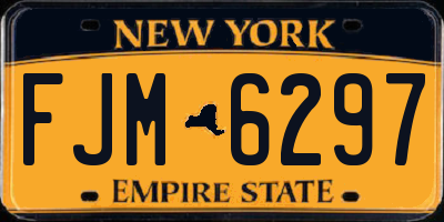 NY license plate FJM6297