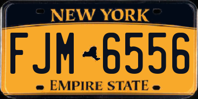NY license plate FJM6556