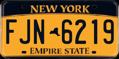 NY license plate FJN6219