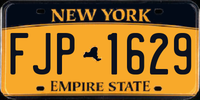 NY license plate FJP1629