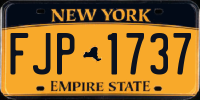 NY license plate FJP1737