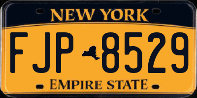 NY license plate FJP8529