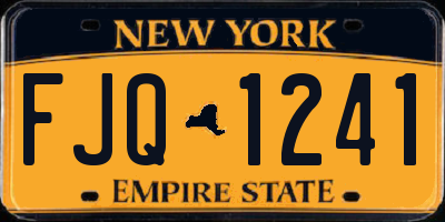 NY license plate FJQ1241