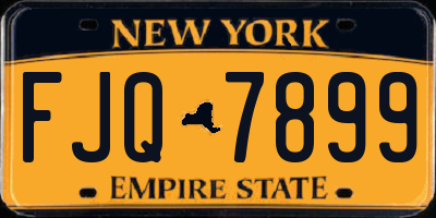NY license plate FJQ7899