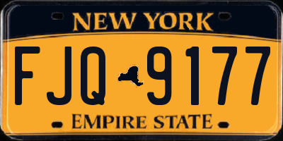 NY license plate FJQ9177