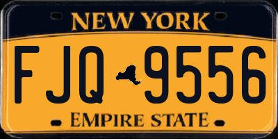 NY license plate FJQ9556