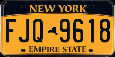 NY license plate FJQ9618