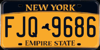 NY license plate FJQ9686