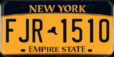 NY license plate FJR1510