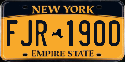 NY license plate FJR1900