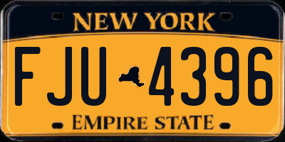 NY license plate FJU4396