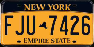 NY license plate FJU7426