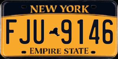 NY license plate FJU9146
