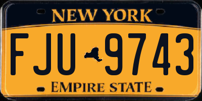 NY license plate FJU9743