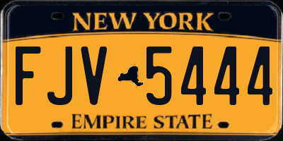 NY license plate FJV5444