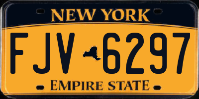 NY license plate FJV6297