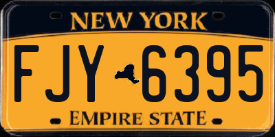 NY license plate FJY6395