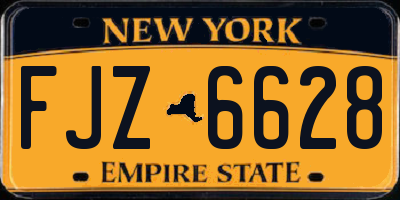 NY license plate FJZ6628