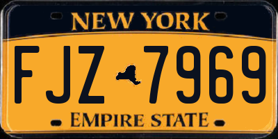 NY license plate FJZ7969