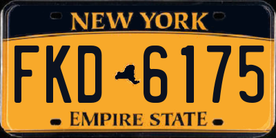 NY license plate FKD6175