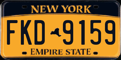 NY license plate FKD9159