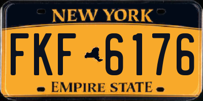 NY license plate FKF6176