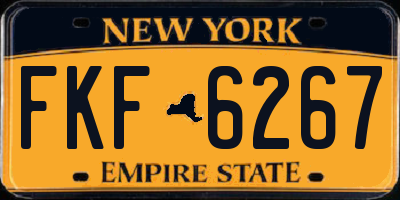 NY license plate FKF6267