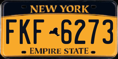 NY license plate FKF6273