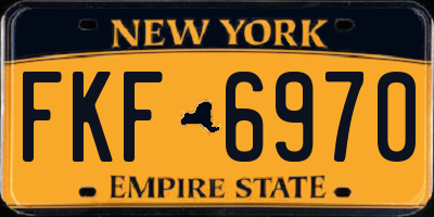 NY license plate FKF6970