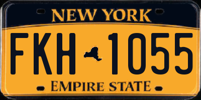 NY license plate FKH1055