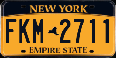 NY license plate FKM2711