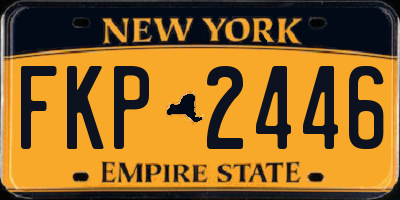 NY license plate FKP2446