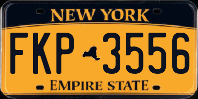 NY license plate FKP3556