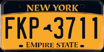 NY license plate FKP3711