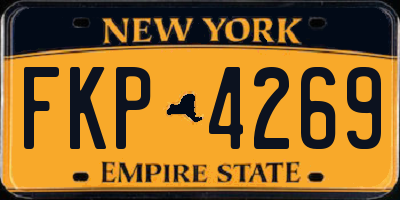 NY license plate FKP4269