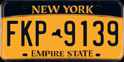 NY license plate FKP9139