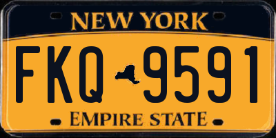 NY license plate FKQ9591