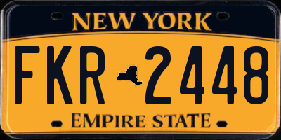 NY license plate FKR2448