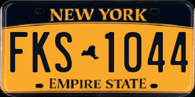 NY license plate FKS1044