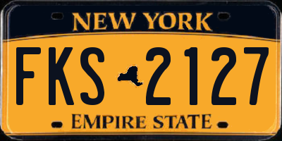 NY license plate FKS2127
